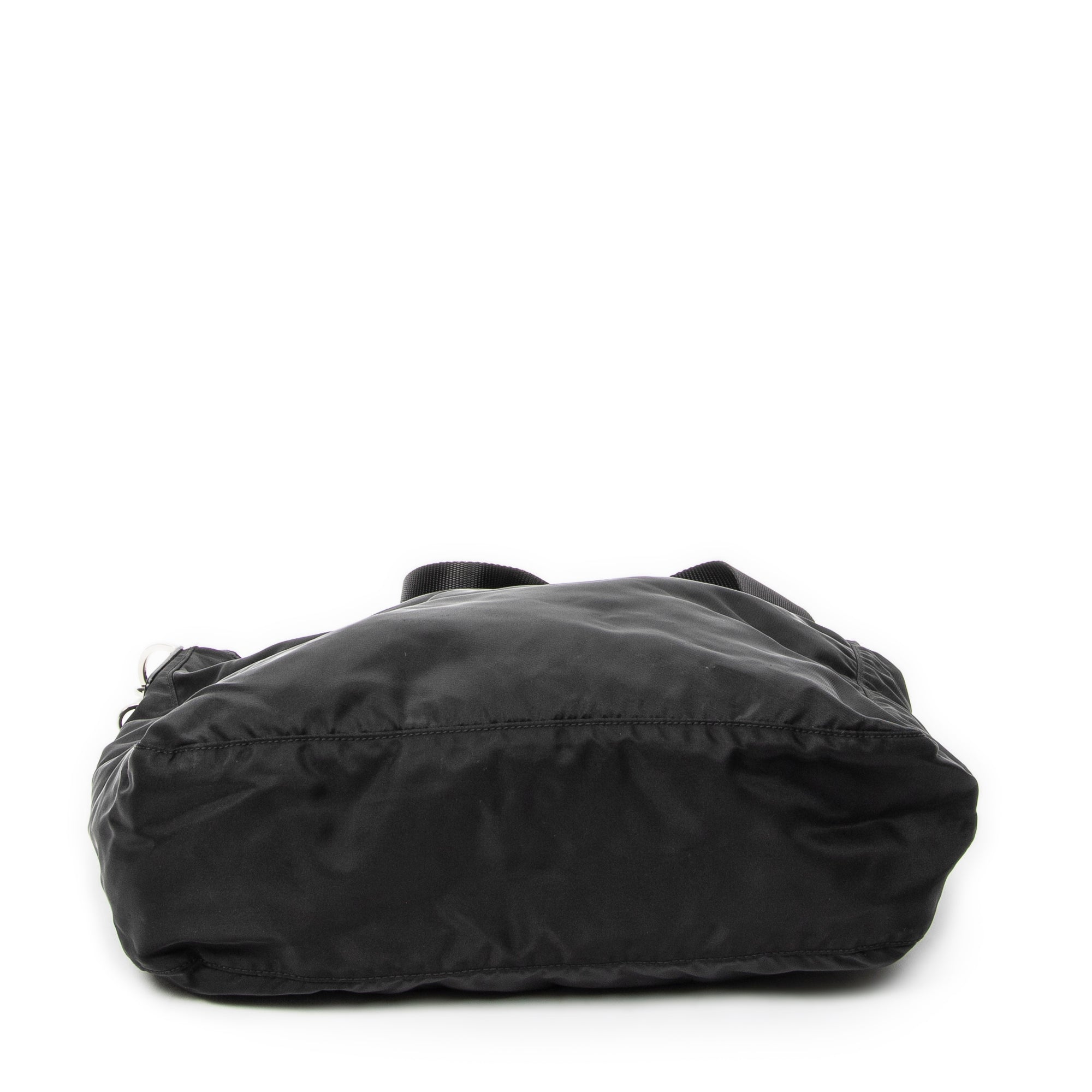 Shoulder Bag Large Messenger Black Nylon Canvas