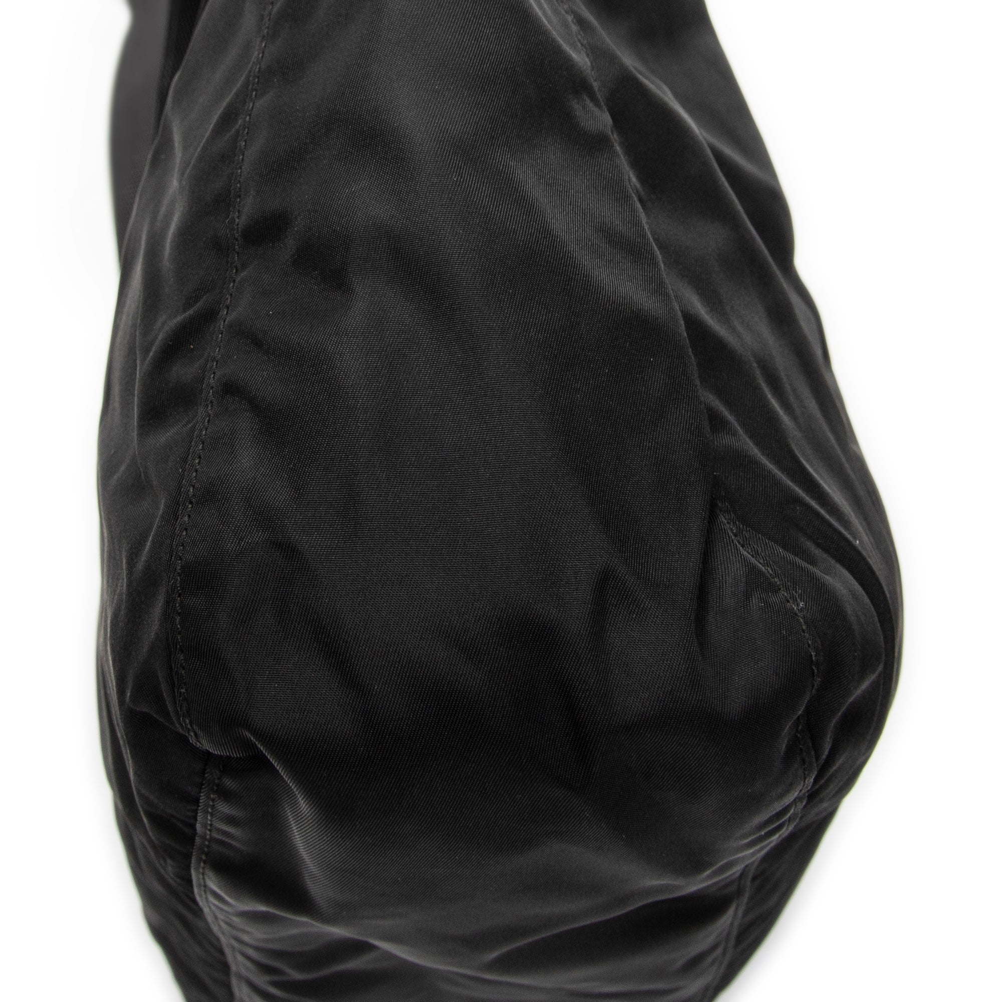 Shoulder Bag Large Messenger Black Nylon Canvas