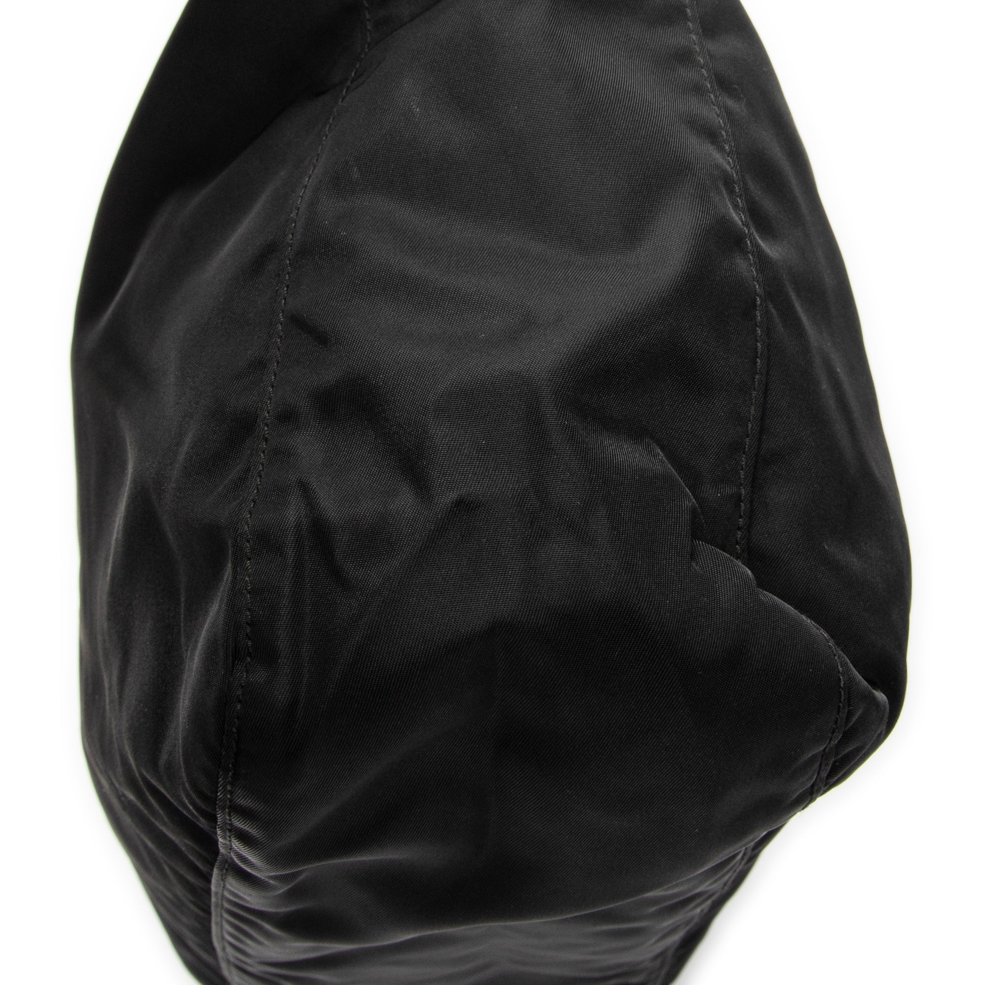Shoulder Bag Large Messenger Black Nylon Canvas