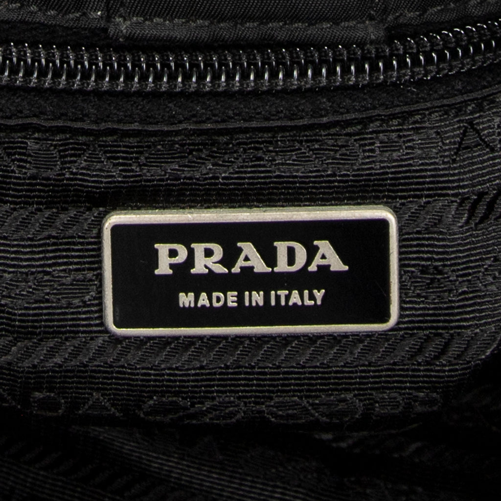 Shoulder Bag Large Messenger Black Nylon Canvas