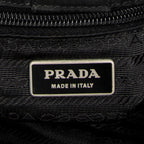 Shoulder Bag Large Messenger Black Nylon Canvas