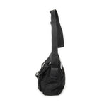 Shoulder Bag Small Buckle Flap Messenger Black Nylon Canvas