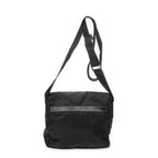 Shoulder Bag Small Buckle Flap Messenger Black Nylon Canvas