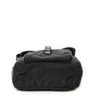Shoulder Bag Small Buckle Flap Messenger Black Nylon Canvas