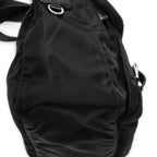 Shoulder Bag Small Buckle Flap Messenger Black Nylon Canvas