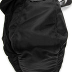 Shoulder Bag Small Buckle Flap Messenger Black Nylon Canvas