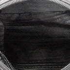 Shoulder Bag Small Buckle Flap Messenger Black Nylon Canvas
