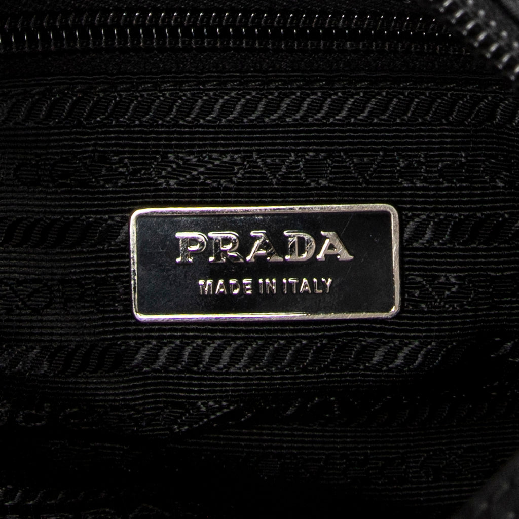 Shoulder Bag Small Buckle Flap Messenger Black Nylon Canvas