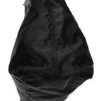 Shoulder Bag Large Shopping Tote Black Nylon Canvas