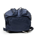 Sac à dos Petit rabat Cordon de serrage Nylon et toile Marine