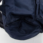 Backpack Small Flap Drawstring Backpack Navy Nylon Canvas