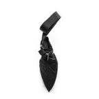 Shoulder Bag Flat Messenger Black Nylon Canvas