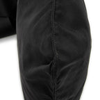 Shoulder Bag Flat Messenger Black Nylon Canvas