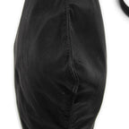 Shoulder Bag Flat Messenger Black Nylon Canvas