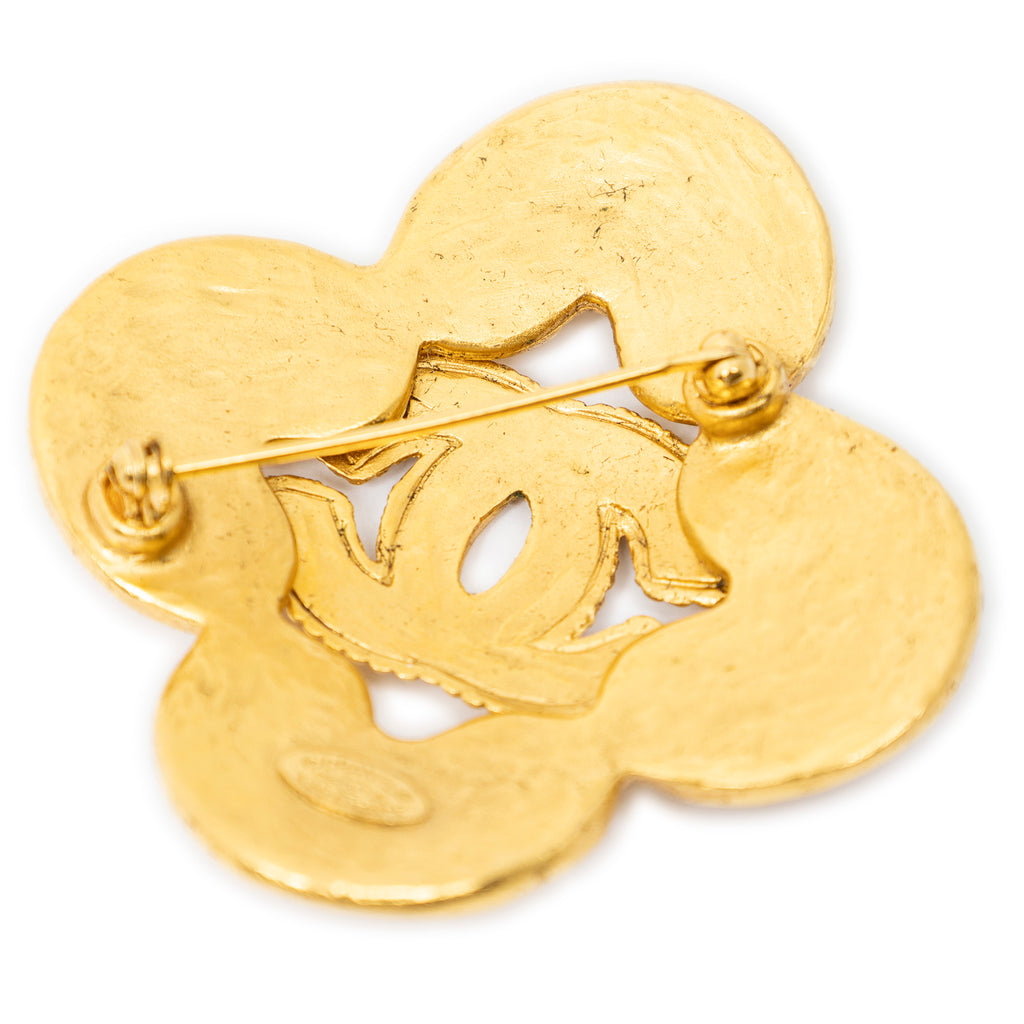 Brooch CC Cross Brooch Gold Gold Plated