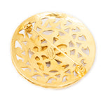 Brooch CC Round Brooch Gold Gold Plated