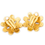 Earrings CC Floral Clip On Earrings Gold Gold Plated