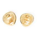 Earrings CC Triangle Clip On Earrings Gold Gold Plated