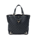 Shoulder Bag Small Abbey D-Ring Tote Black Monogrammed Canvas