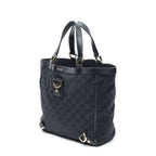 Shoulder Bag Small Abbey D-Ring Tote Black Monogrammed Canvas