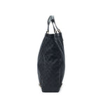 Shoulder Bag Abbey D-Ring Vertical Tote Black Monogrammed Canvas
