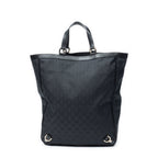 Shoulder Bag Abbey D-Ring Vertical Tote Black Monogrammed Canvas
