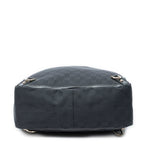 Shoulder Bag Abbey D-Ring Vertical Tote Black Monogrammed Canvas