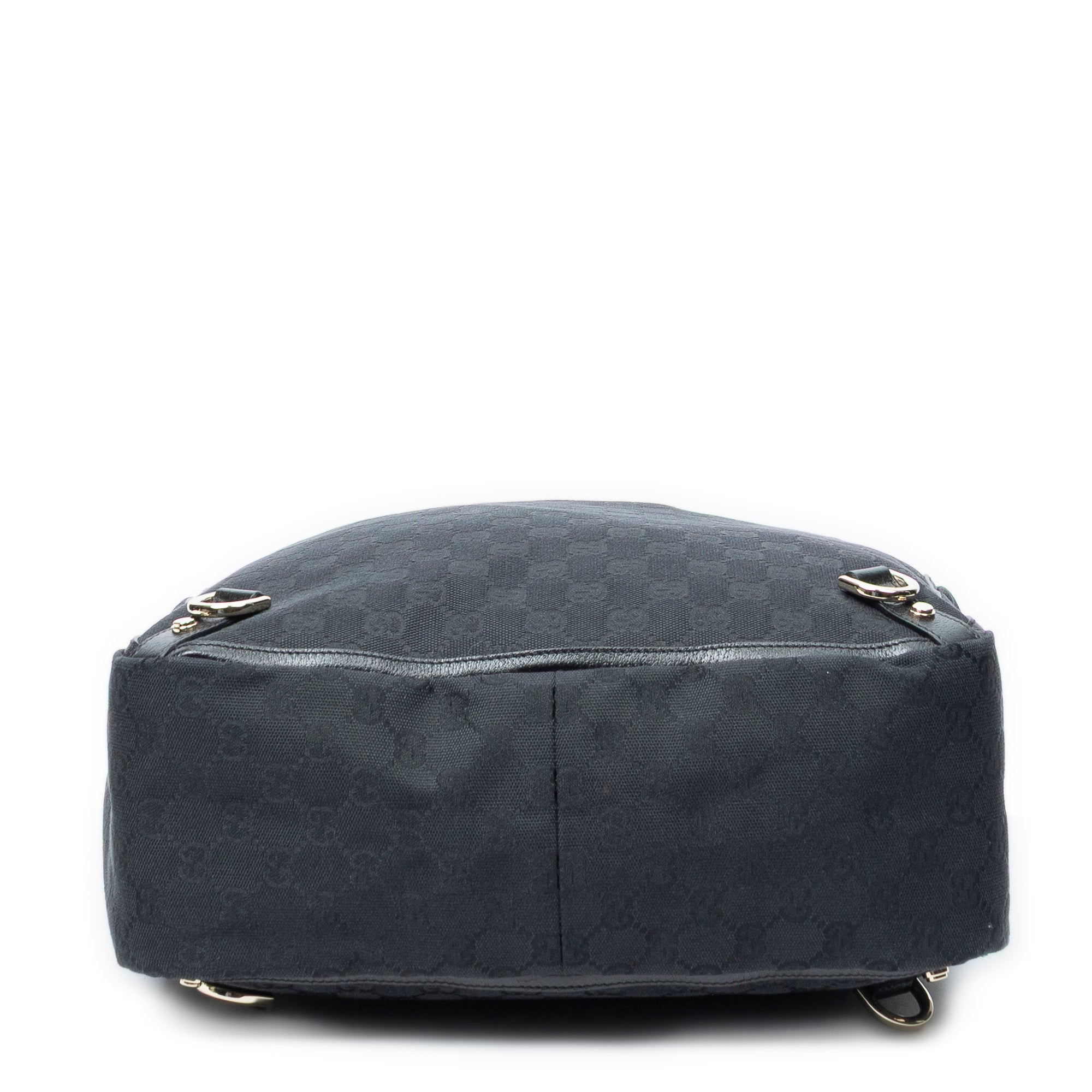 Shoulder Bag Abbey D-Ring Vertical Tote Black Monogrammed Canvas