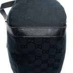 Shoulder Bag Abbey Hobo Diagonal Black Monogrammed Canvas