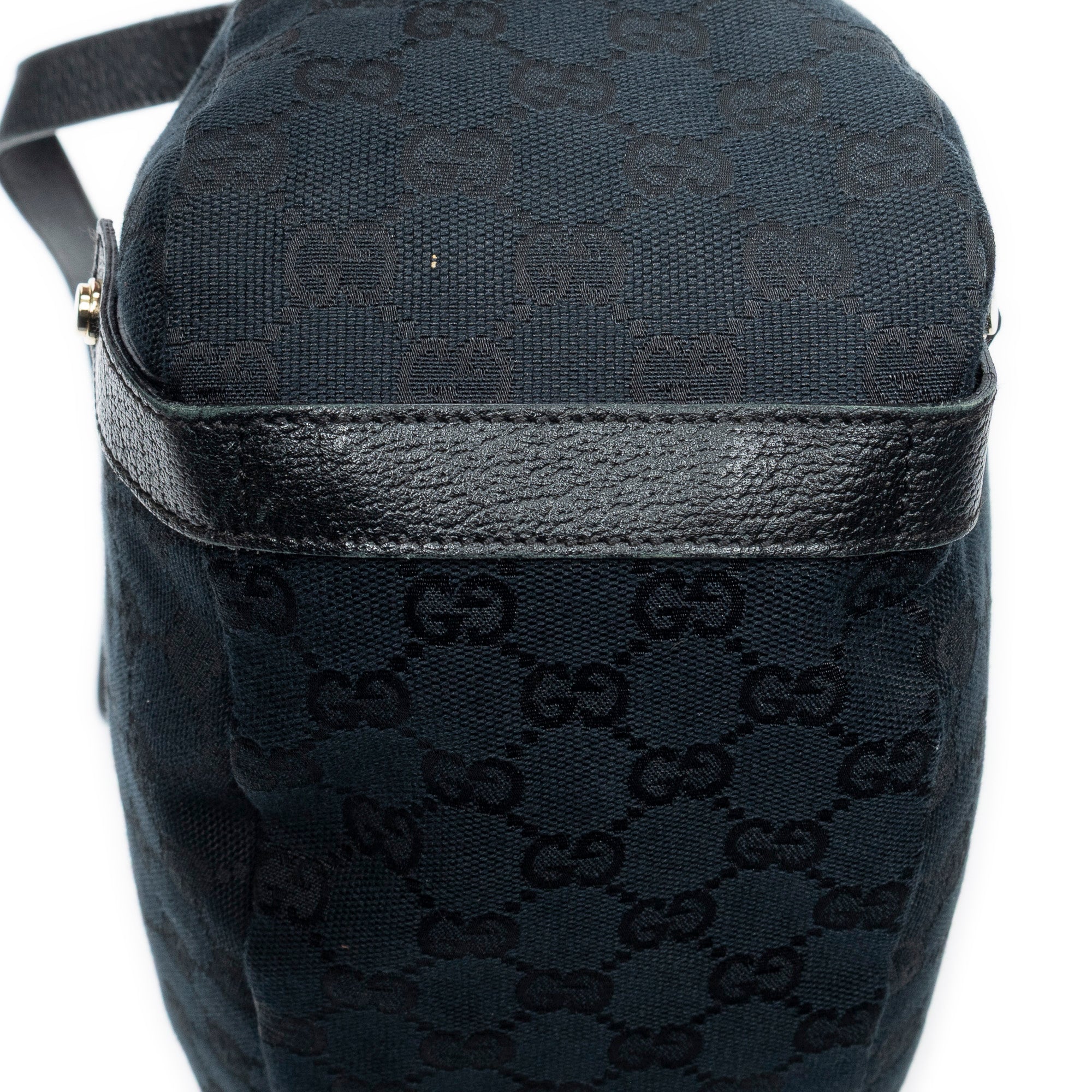 Shoulder Bag Abbey Hobo Diagonal Black Monogrammed Canvas