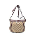 Shoulder Bag D Ring Messenger Beige Monogrammed Canvas