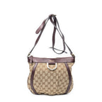 Shoulder Bag D Ring Messenger Beige Monogrammed Canvas