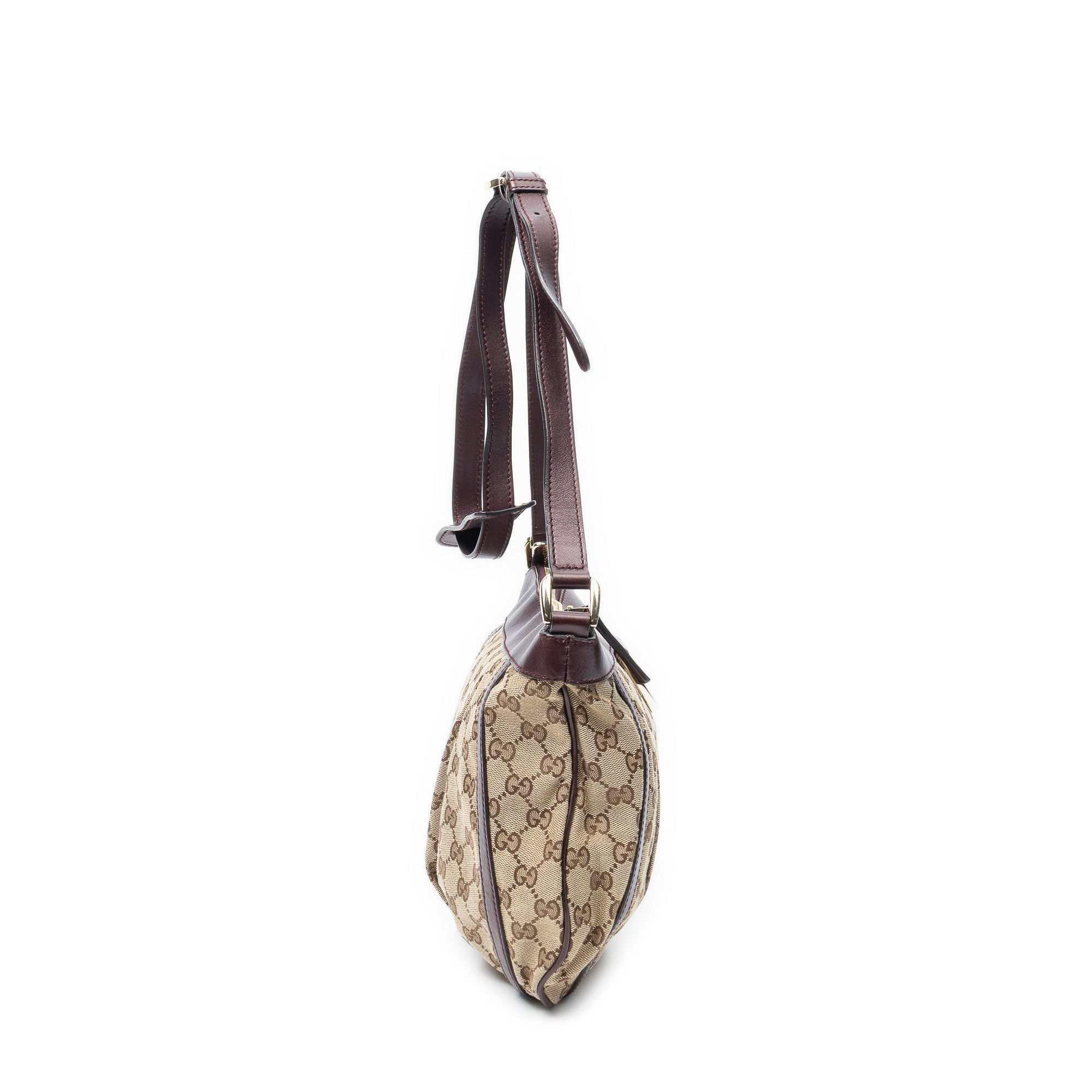 Shoulder Bag D Ring Messenger Beige Monogrammed Canvas