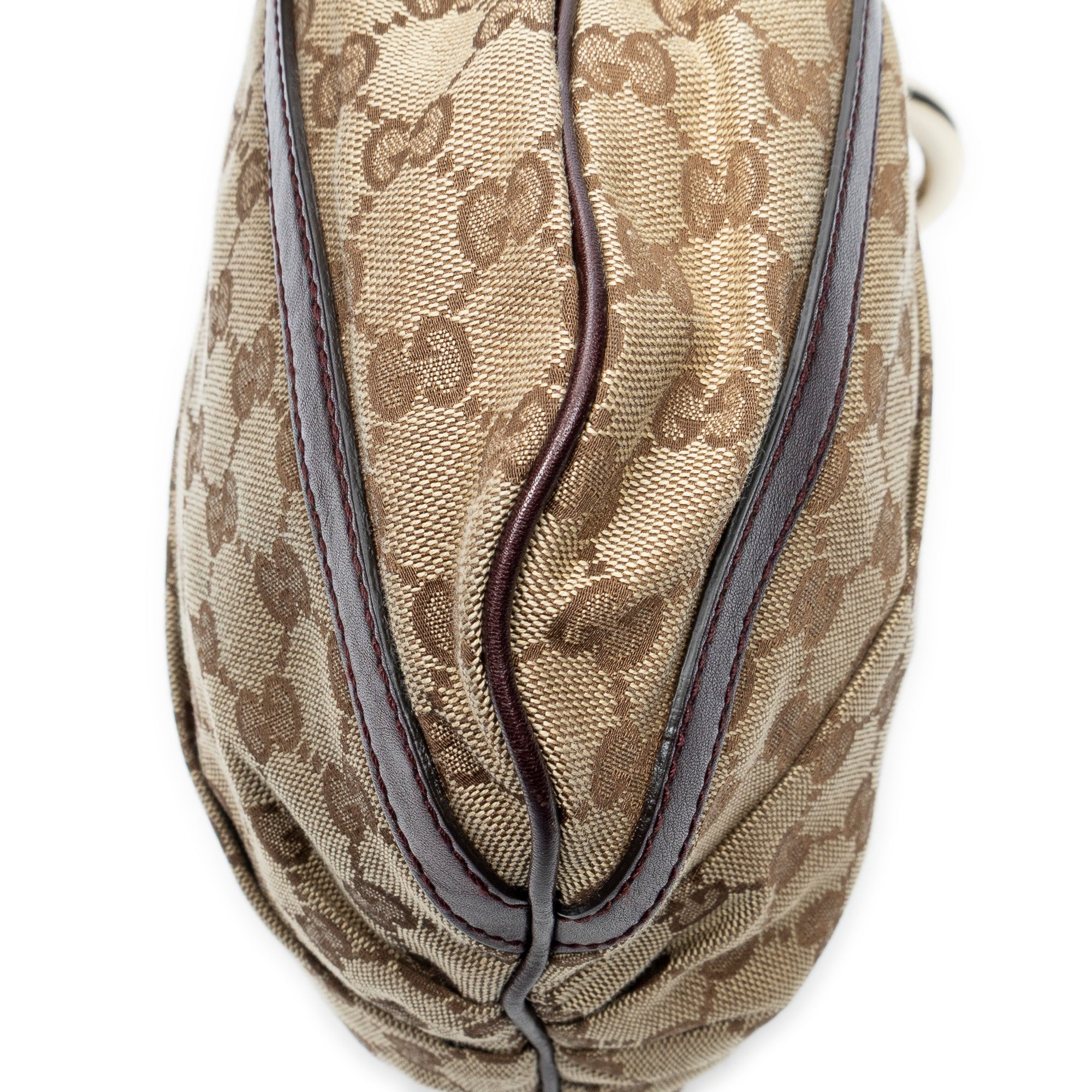 Shoulder Bag D Ring Messenger Beige Monogrammed Canvas