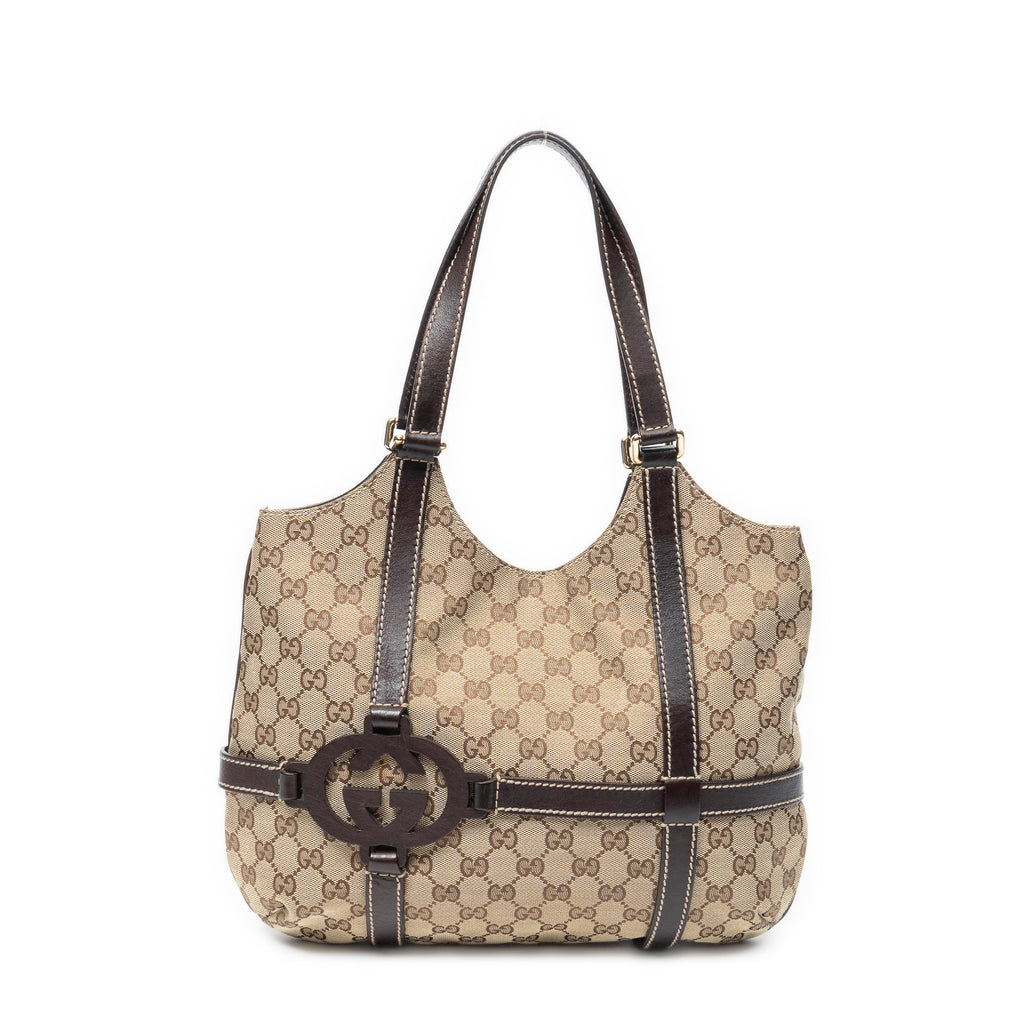 Shoulder Bag Royal Hobo Beige Monogrammed Canvas