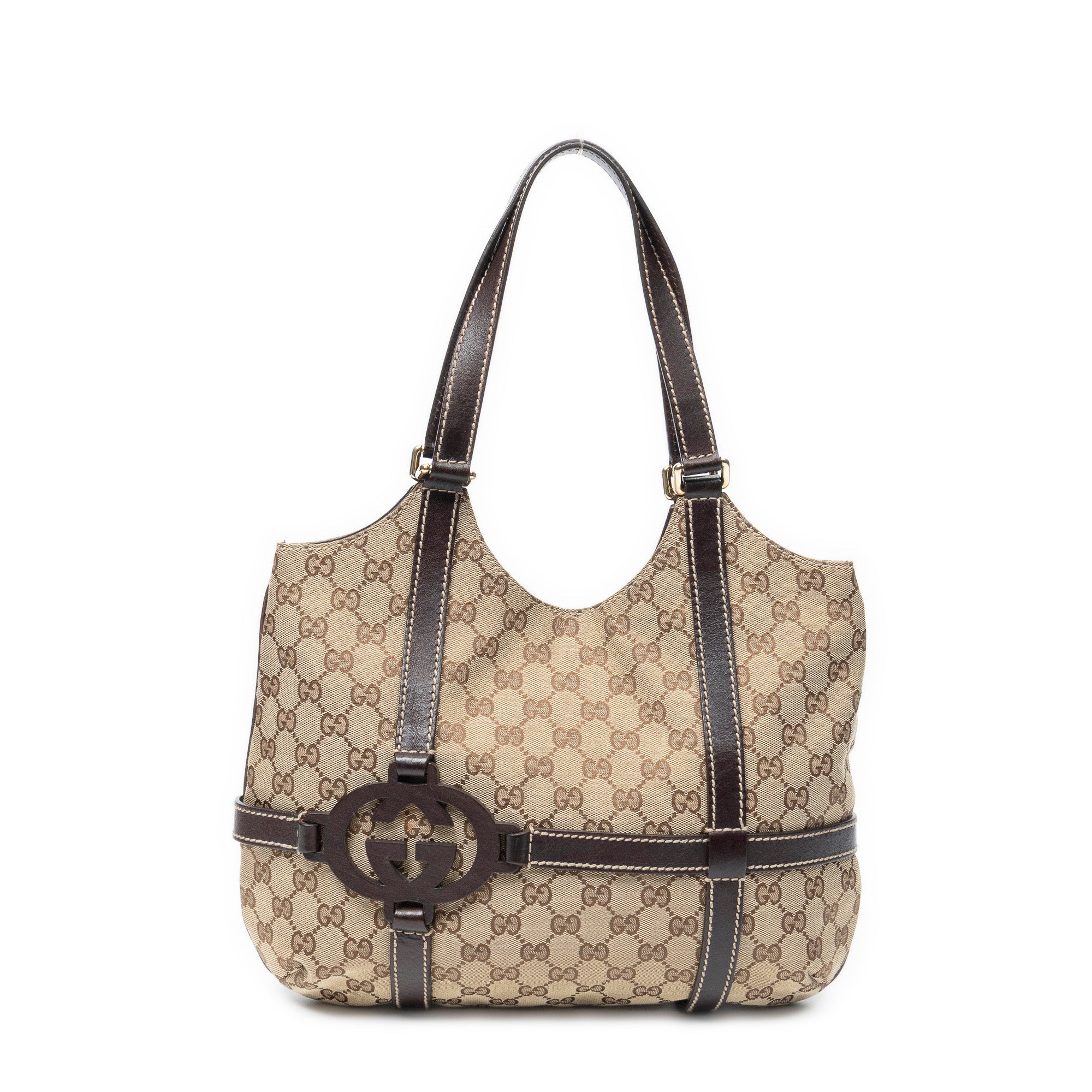 Shoulder Bag Royal Hobo Beige Monogrammed Canvas