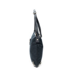 Shoulder Bag Abbey Crossbody Black Monogrammed Canvas