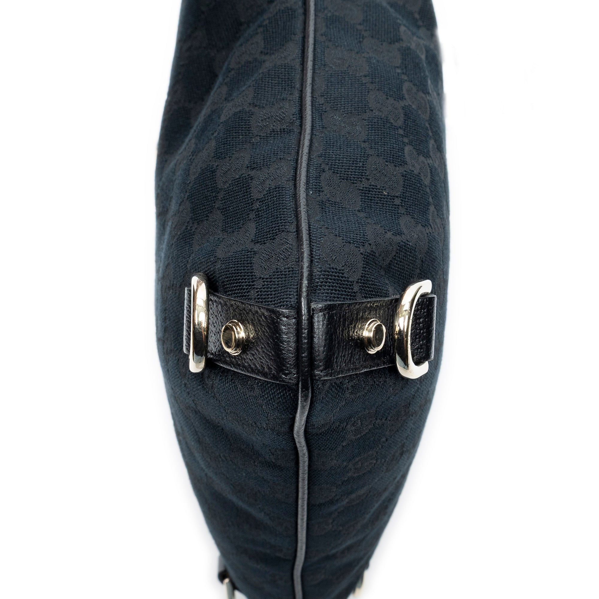 Shoulder Bag Abbey Crossbody Black Monogrammed Canvas