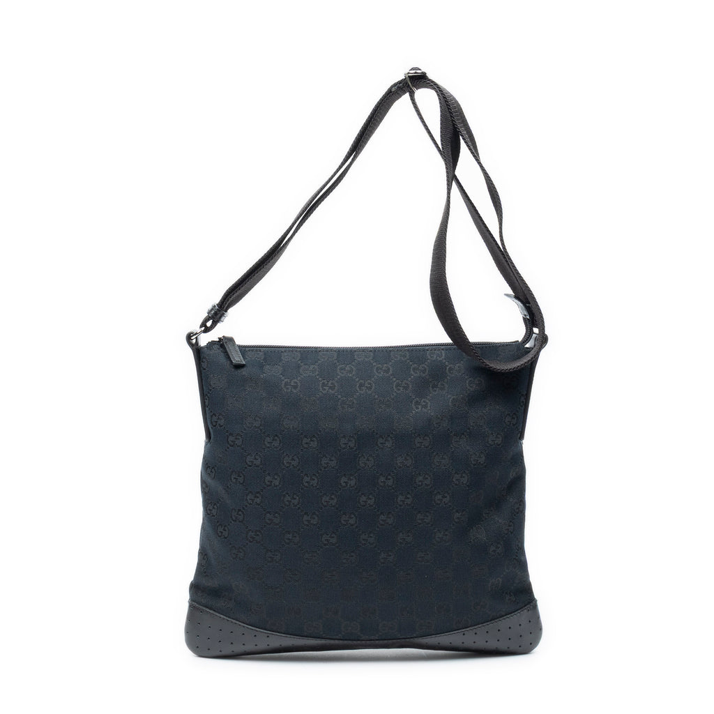 Shoulder Bag Medium Messenger Black Monogrammed Canvas