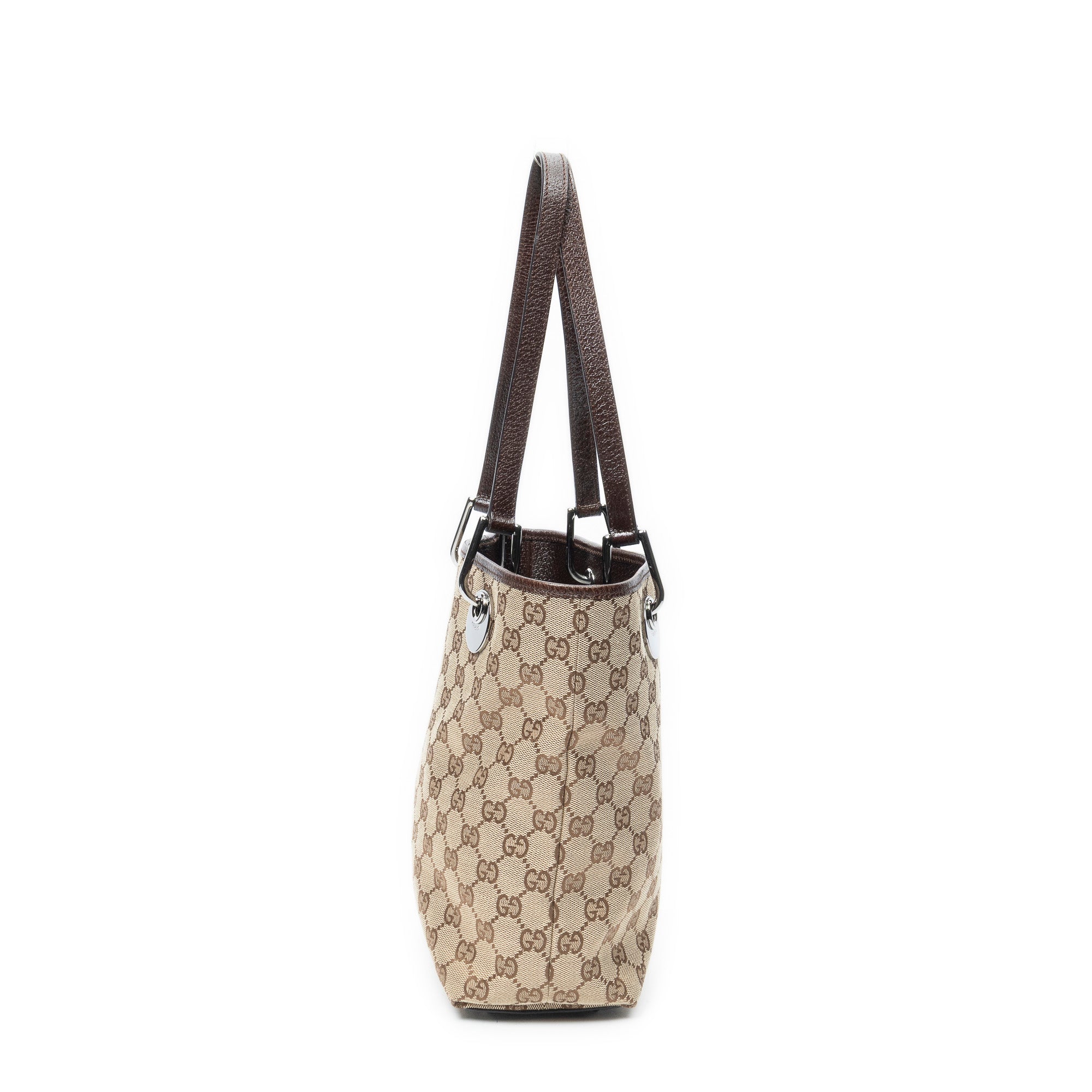 Bolso de hombro pequeño Eclipse Shopping Lona Monogram color beige