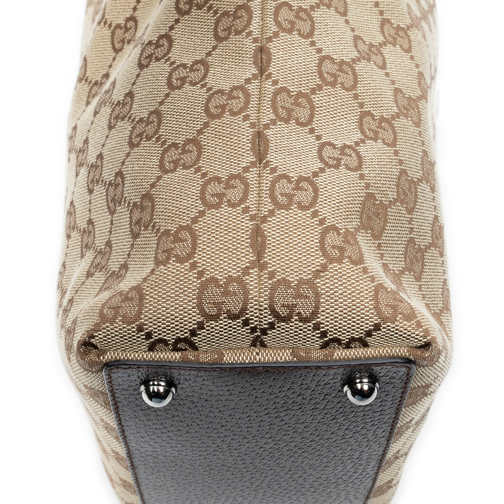 Bolso de hombro pequeño Eclipse Shopping Lona Monogram color beige