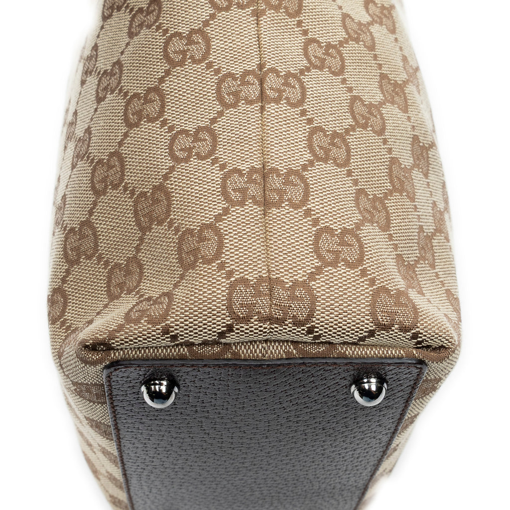 Bolso de hombro pequeño Eclipse Shopping Lona Monogram color beige