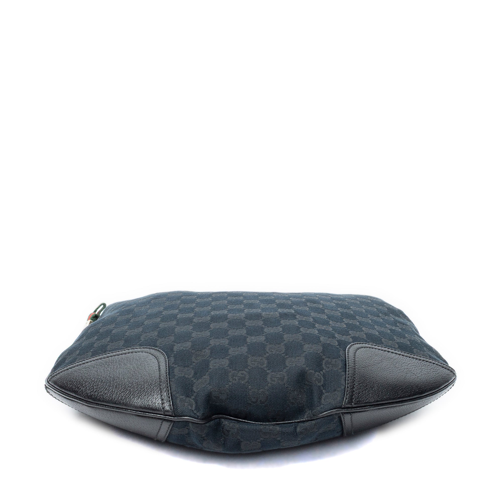 Shoulder Bag Large Web Princy Hobo Black Monogrammed Canvas