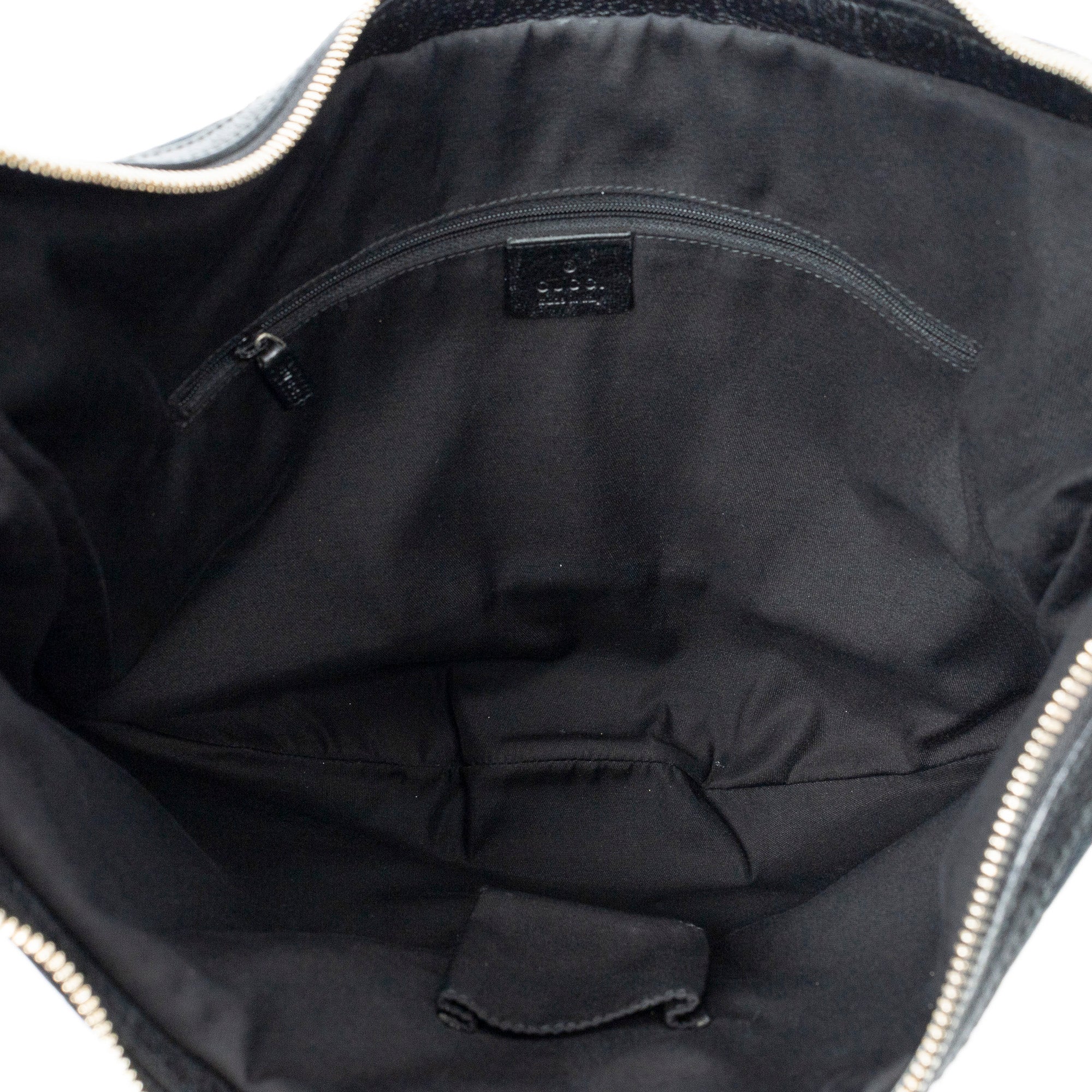 Shoulder Bag Large Web Princy Hobo Black Monogrammed Canvas