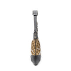 Shoulder Bag Small Hobo Beige Crystal Coated Canvas