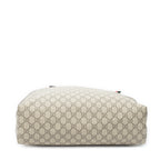 Bolso de Hombro Web Shopping Tote Lona Revestida Supreme Beige