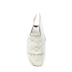 Shoulder Bag Medium Web Punch Top Handle Ivory Guccissima Leather