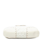Shoulder Bag Medium Web Punch Top Handle Ivory Guccissima Leather