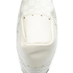 Shoulder Bag Medium Web Punch Top Handle Ivory Guccissima Leather