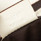 Shoulder Bag Medium Web Punch Top Handle Ivory Guccissima Leather